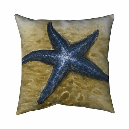 BEGIN HOME DECOR 20 x 20 in. Beautiful Starfish-Double Sided Print Indoor Pillow 5541-2020-CO67-1